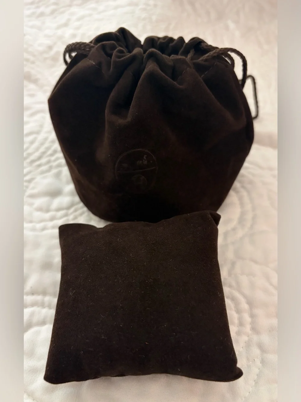 Hermes Brown Velvet Travel Storage Bag